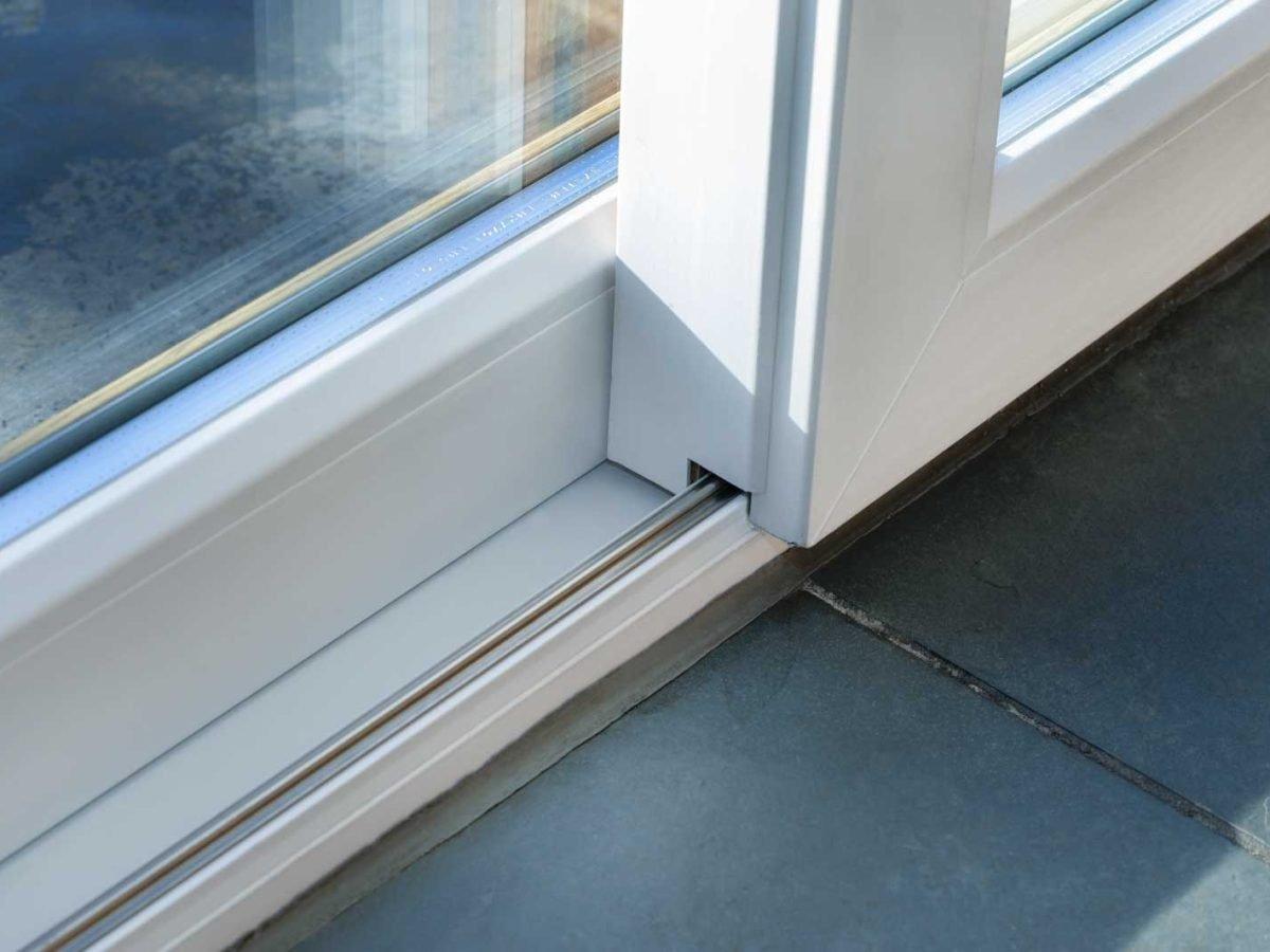 Sliding door in living room